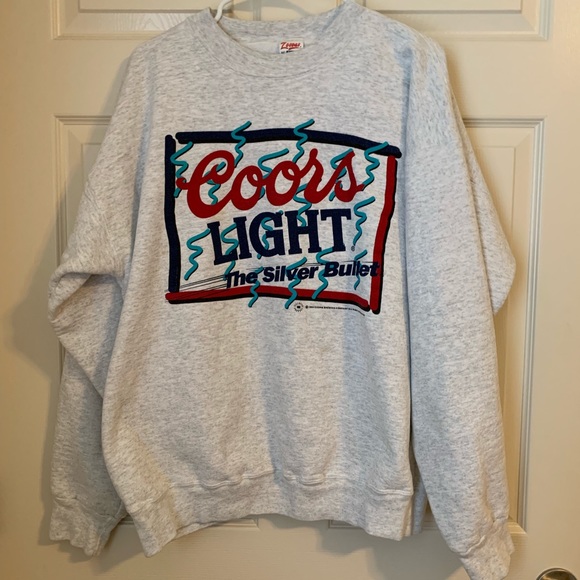 Vintage Coors Light Crew Neck Flash 